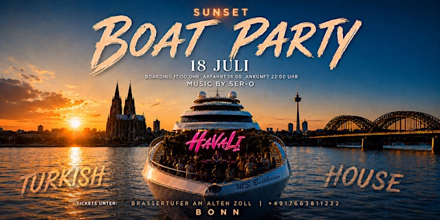 Primaire afbeelding van Sunset Boat Party – Turkish House Edition