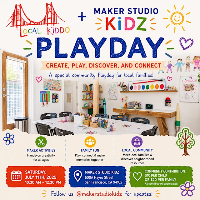 Image principale de Local Kiddo Playday with Maker Studio Kidz