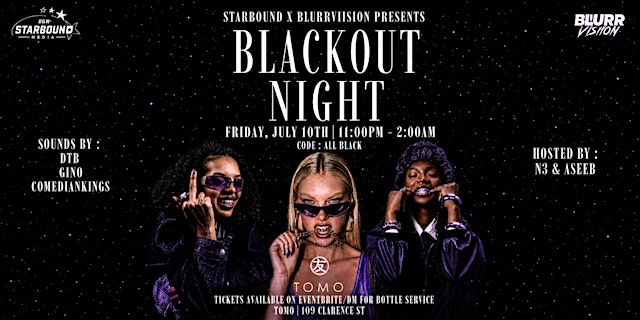 Image principale de BLACKOUT NIGHT @TOMO