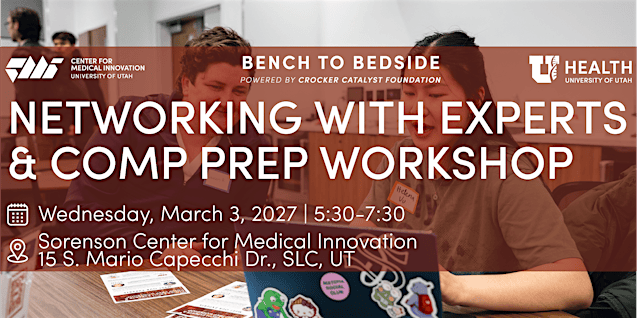 Image principale de CMI | Bench to Bedside: Networking with Experts #3 & Comp Deliverables
