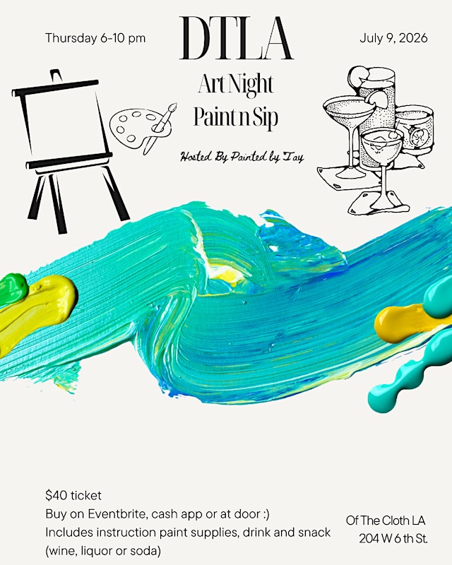 Hauptbild für DTLA Art Night: Paint 'n Sip