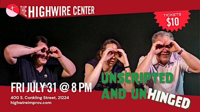 Image principale de Unscripted and Unhinged: Improv Comedy at the Highwire Center!