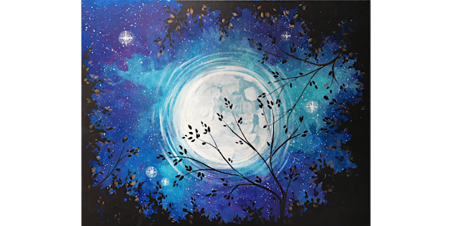 Imagen principal de Moon Gazing - Paint and Sip in San Francisco | Classpop!™