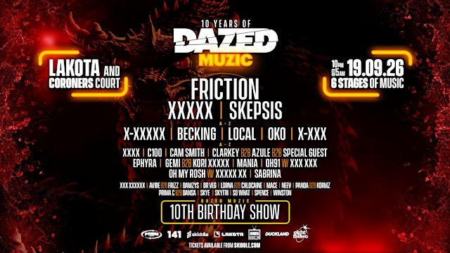 Image principale de Dazed Muzic 10th Birthday ft Friction
