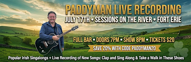 Image principale de Paddyman Live (Recorded Show!)