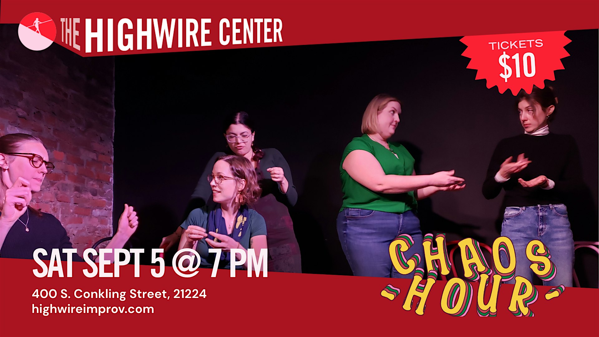 Chaos Hour: Improv Comedy at the Highwire Center!