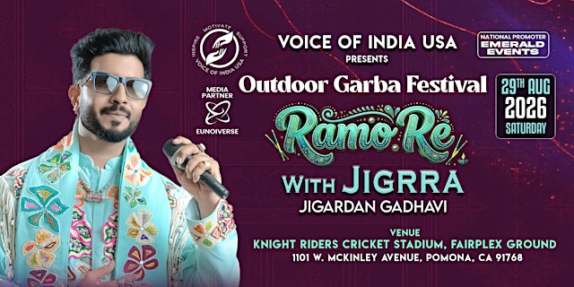 Imagen principal de Outdoor Garba Festival with Jigardan Gadhavi