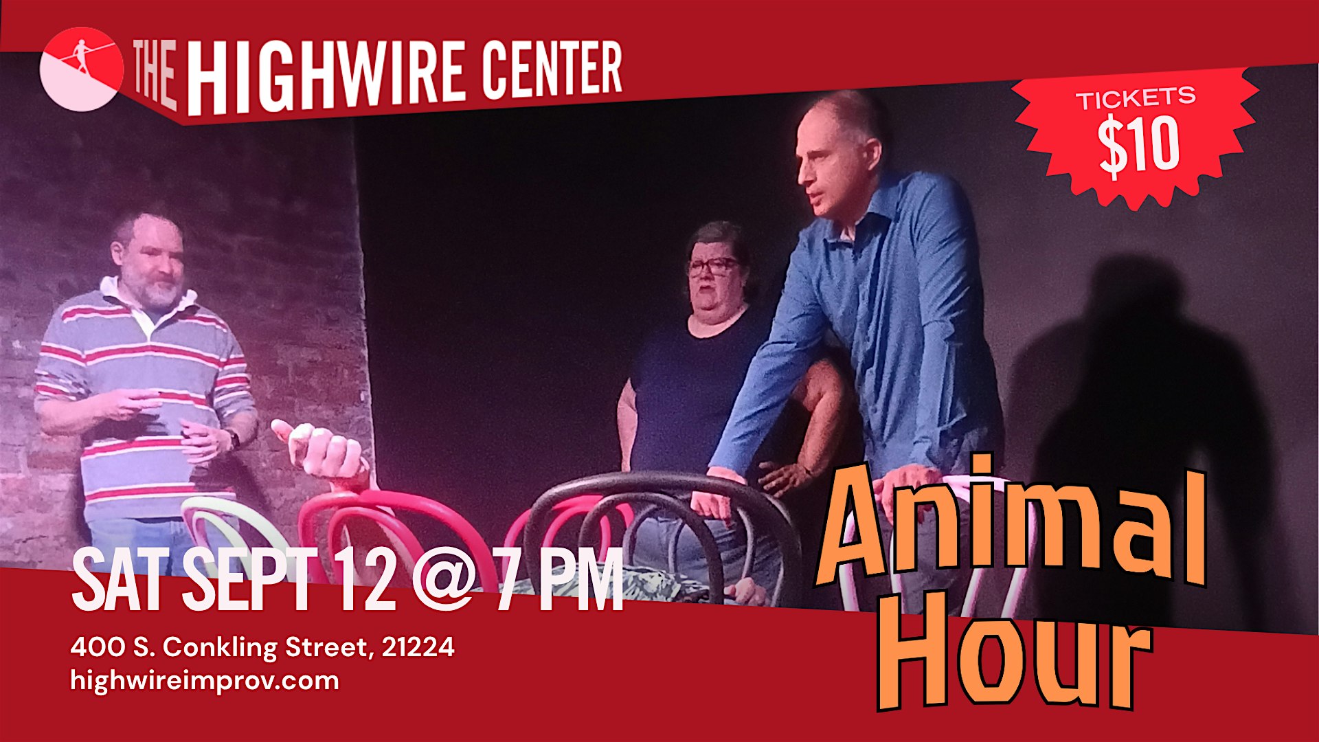 Animal Hour: Improv Comedy at the Highwire Center!