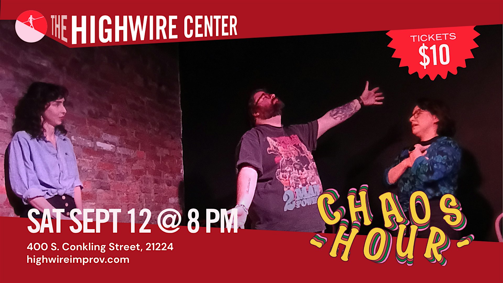 Chaos Hour: Improv Comedy at the Highwire Center!