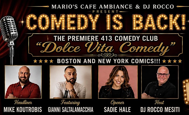 Comedy is Back at Mario's Cafe Ambiance - Dolce Vita Comedy Club primary image