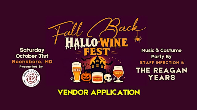 Fall Back Hallo-Wine Fest 2026 Vendor APPLICATION primary image