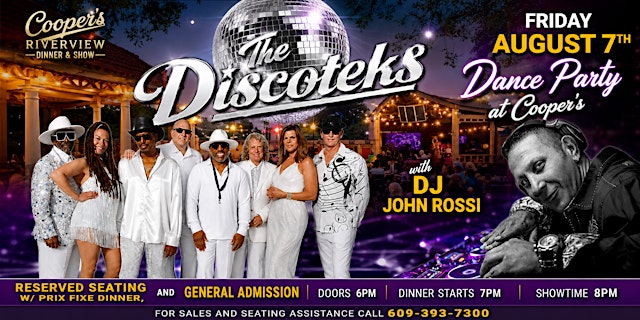 Image principale de The Discoteks Dance and Dinner Party at Cooper's Riverview!