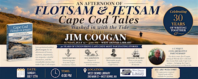 Imagen principal de Cape Cod Tales Washed in with the Tide with Jim Coogan