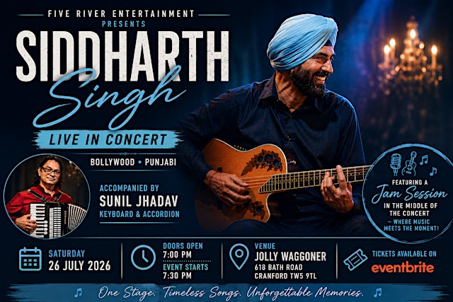 Imagem principal de Siddharth Singh Live in Concert | Bollywood & Punjabi Music Night | London