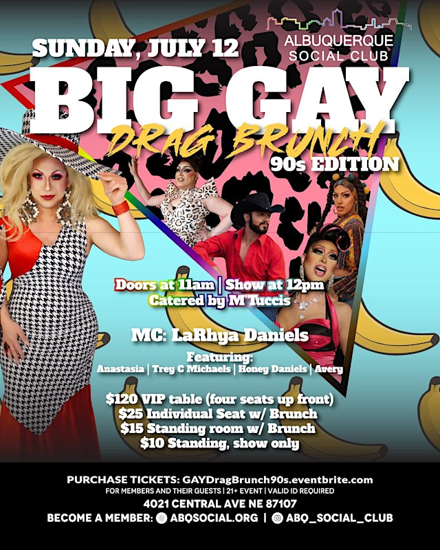 Image principale de July Big GAY Drag Brunch - 90s Edition