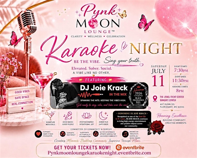Image principale de Pynk Moon Lounge™ Presents: Voices & Vibes Karaoke Night