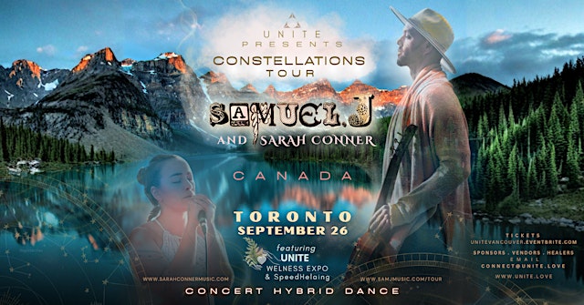 Image principale de Samuel J |TORONTO | Constellations Tour | Concert/Dance+UNITE Wellness Expo