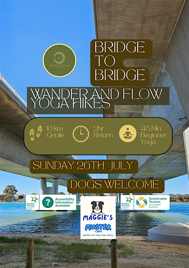 Wander and Flow Yoga Hike, Bridge to Bridge Mandurah 10km primary image