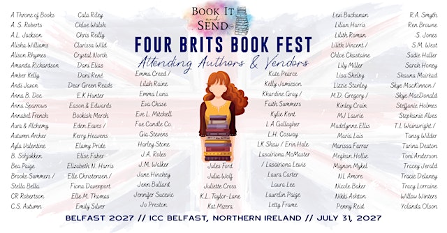Primaire afbeelding van Four Brits Book Fest 2027 Belfast