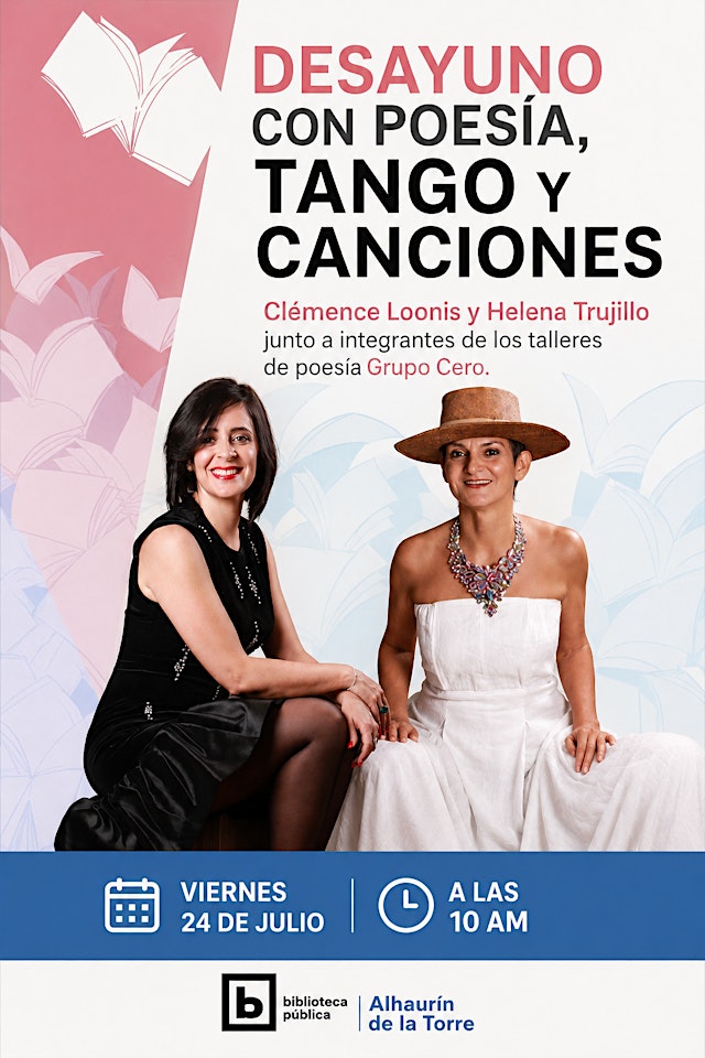 Primaire afbeelding van DESAYUNO CON POESÍA, TANGO Y CANCIONES. CLÉMENCE LOONIS Y HELENA TRUJILLO