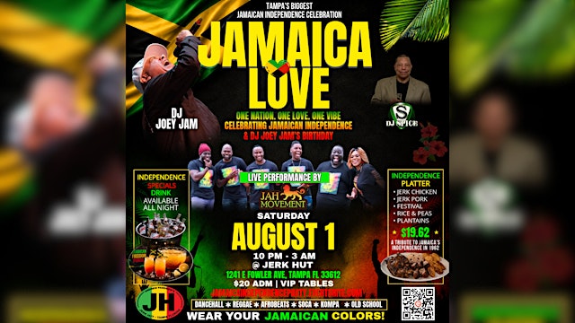 Hauptbild für Jamaica Love – Tampa's Biggest Jamaican Independence Celebration