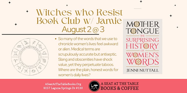 Imagem principal do evento Witches Who Resist Book Club w/ Jamie: Mother Tongue