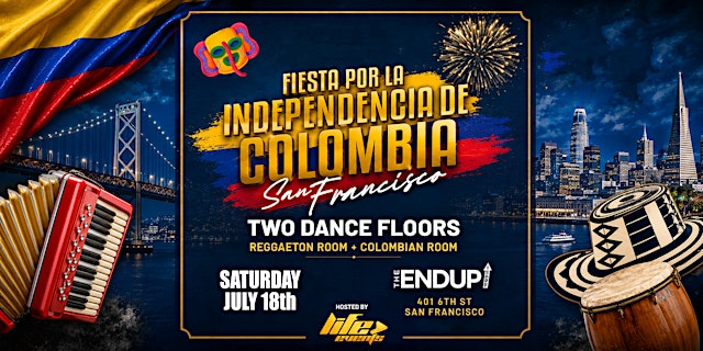 Image principale de "ONE NIGHT IN COLOMBIA" FIESTA INDEPENDENCIA | SAN FRANCISCO