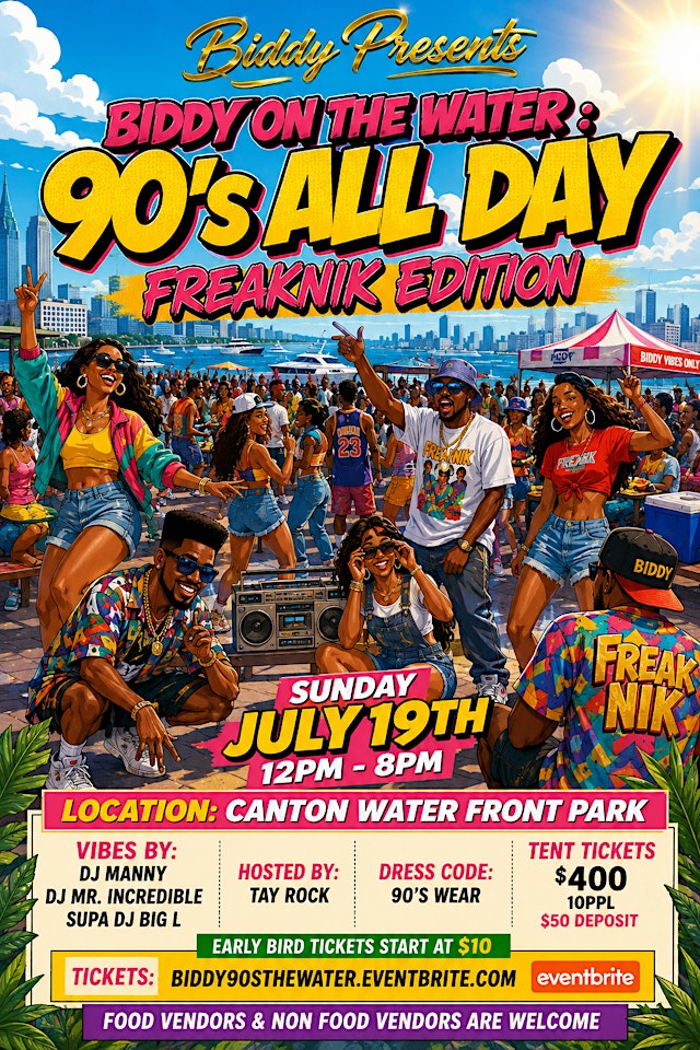Image principale de Biddy Presents : Biddy on The Water : 90’s Edition