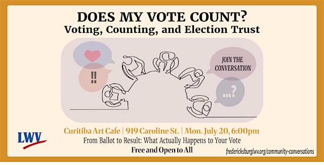 Image principale de Does My Vote Count? A Conversation About Voting, Counting, and Election Tru