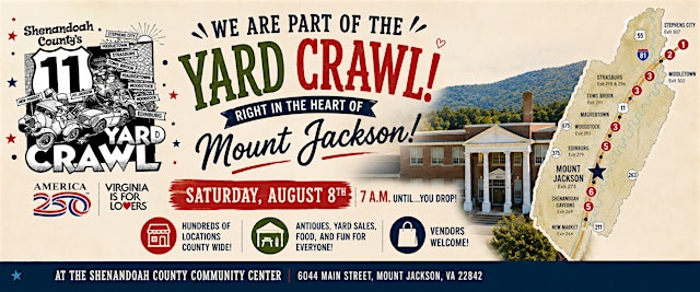 Hauptbild für Route 11 Yard Crawl Vendor Marketplace @ Shenandoah County Community Center
