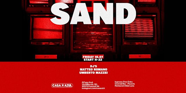 Image principale de SAND - Il Venerdì sera a Casa Azul