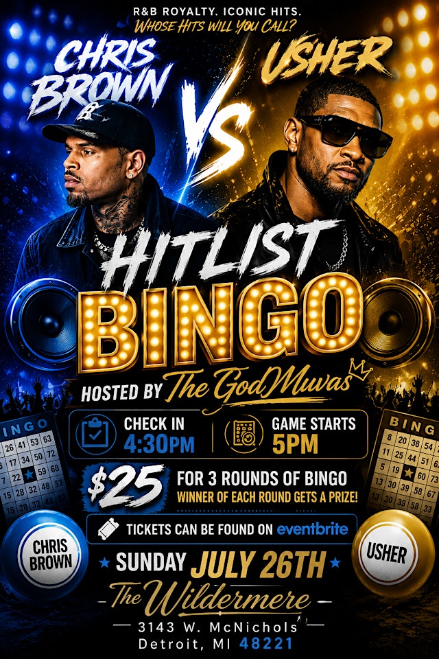 Image principale de Chris Brown VS Usher HitList Bingo
