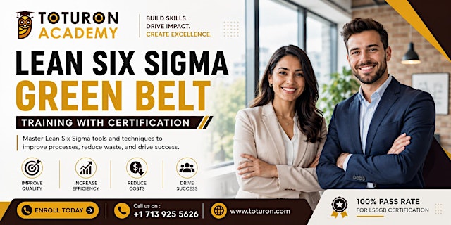 Image principale de Lean Six Sigma Green Belt Classroom Certification Training in Gulfport, MS