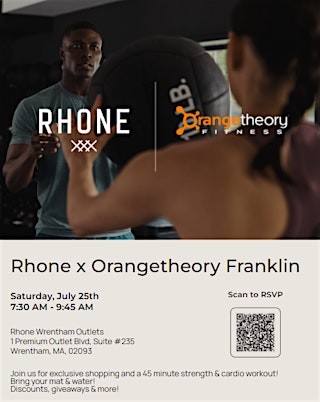 Image principale de Rhone x Orangetheory Fitness Franklin