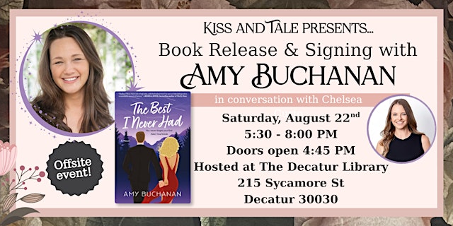 Image principale de Book Release & Signing with Amy Buchanan