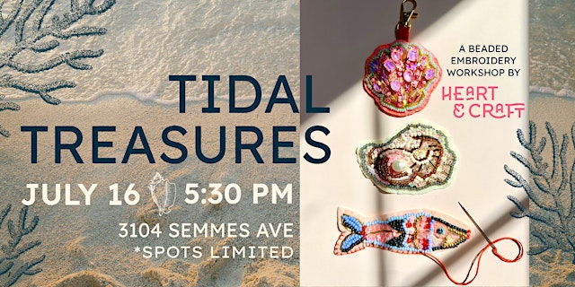 Imagen principal de Tidal Treasures: A Beaded Embroidery Workshop