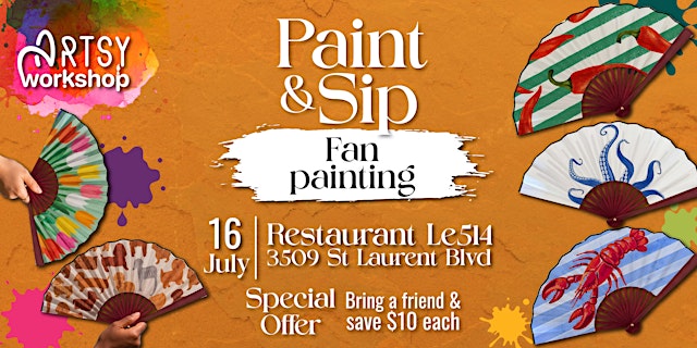 Image principale de Paint & Sip | Fan Painting Edition
