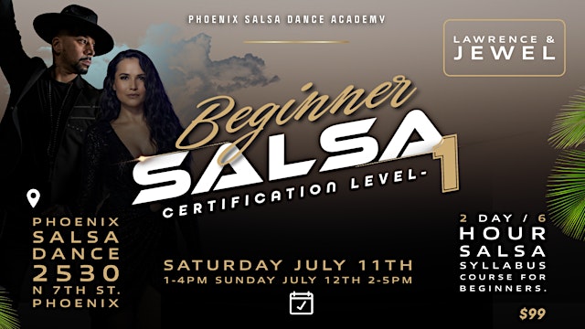 Imagen principal de Beginner Salsa Syllabus Course with Phoenix Salsa Dance!