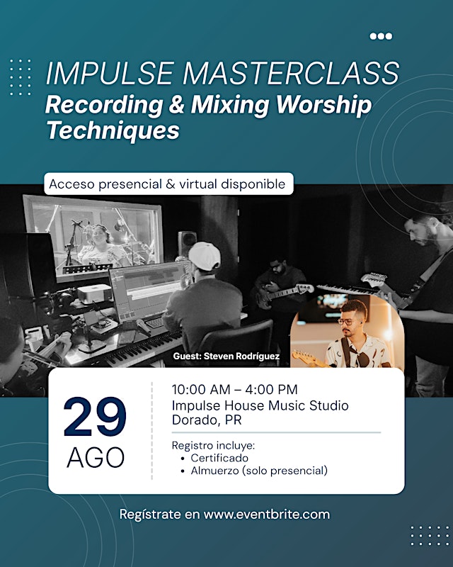 Image principale de Impulse Masterclass / Recording & Mixing