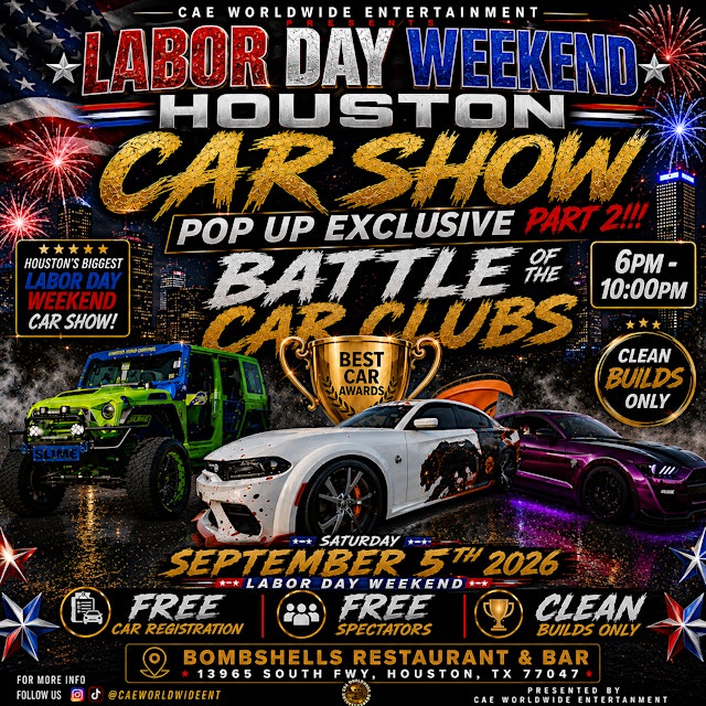 Image principale de HOUSTON CAR SHOW POP UP EXCLUSIVE - PART 2!!!!!!!