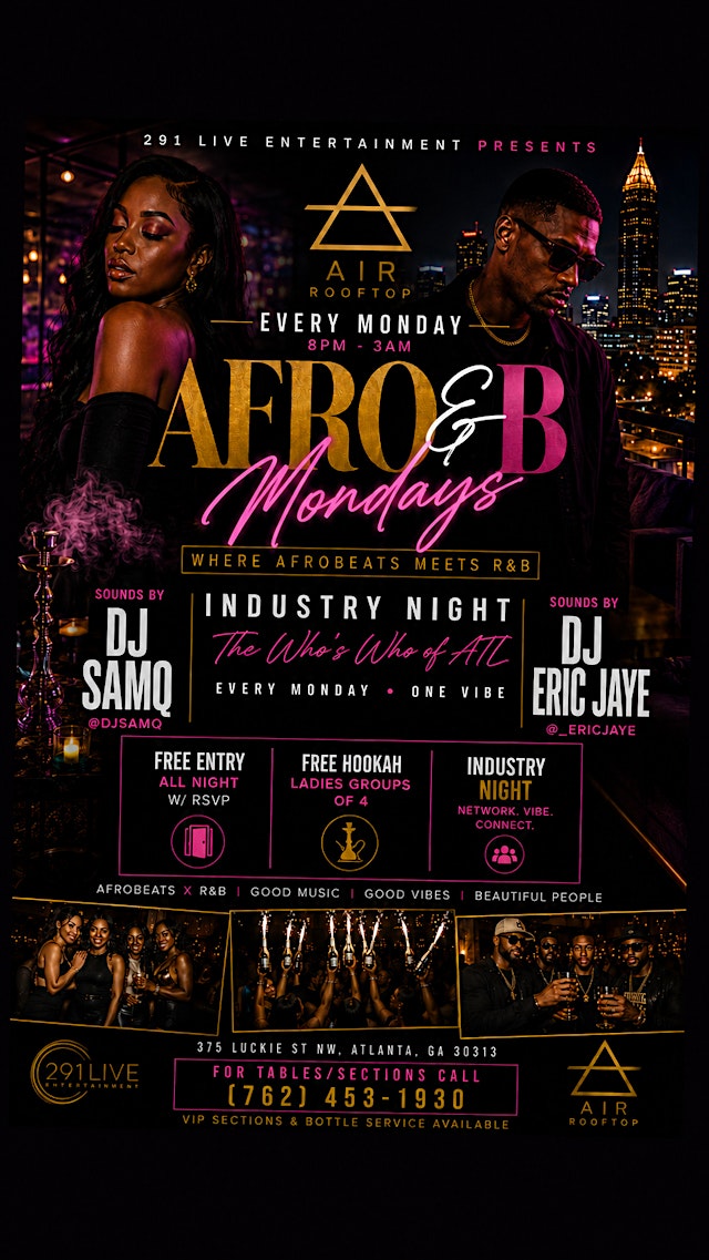 Afro & B Mondays @ Air Rooftop primary image