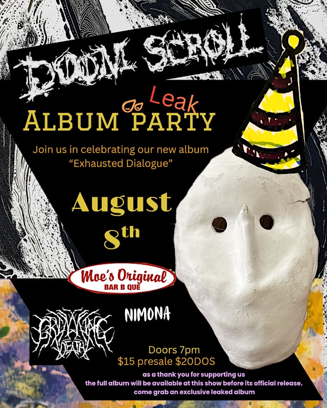Image principale de Doom Scroll - Album Party w/ Grinning Death, Nimona