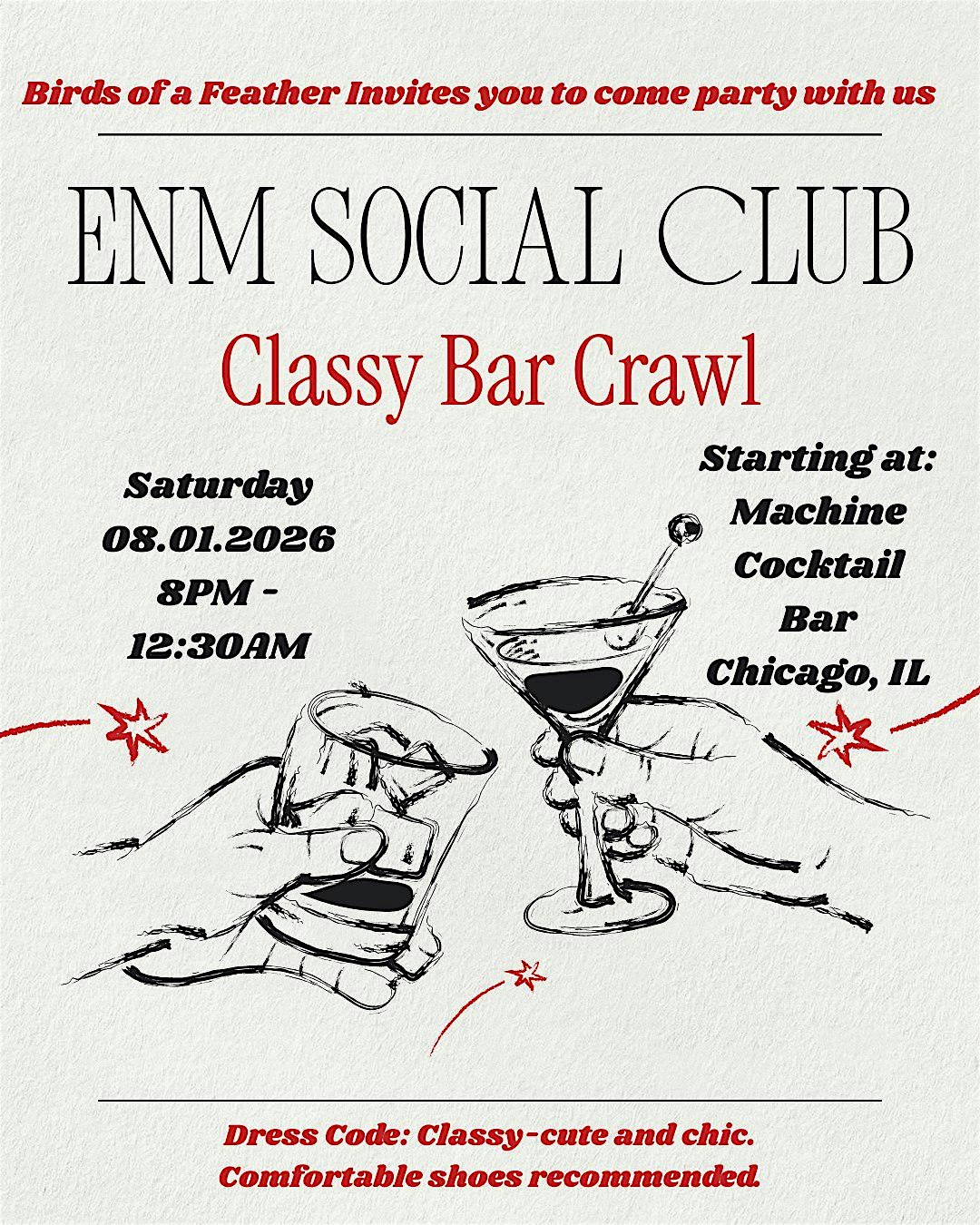 ENM Social Club Classy Bar Crawl