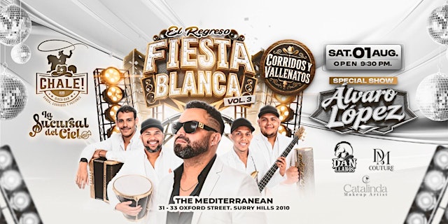 Image principale de FIESTA BLANCA! CHALE x LA SUCURSAL