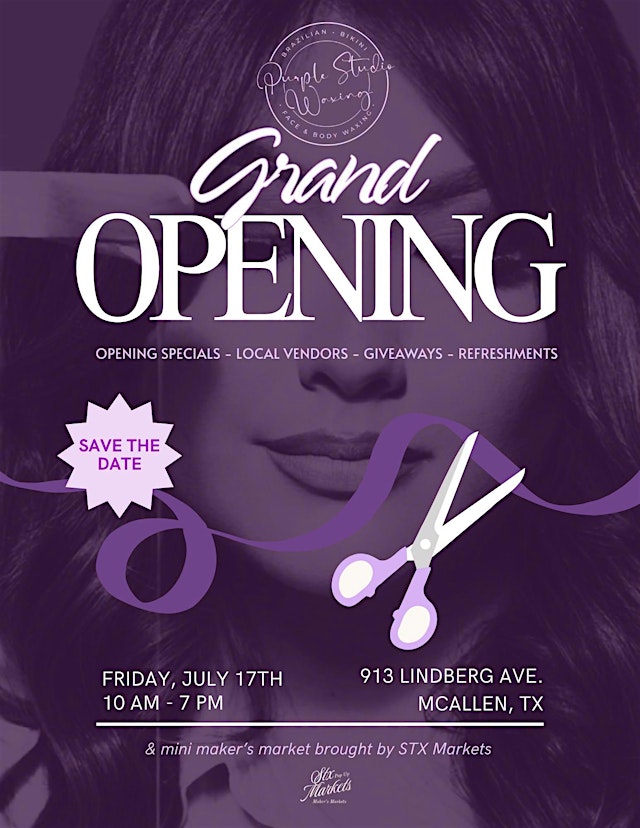 Image principale de Purple Studio Grand Opening + Mini Market