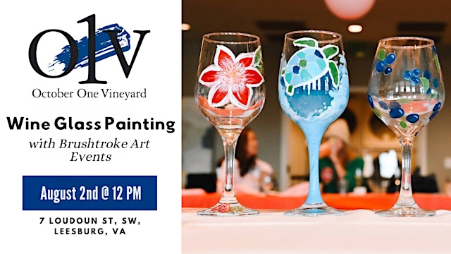 Image principale de Wine Glass Painting @ October One Vineyard