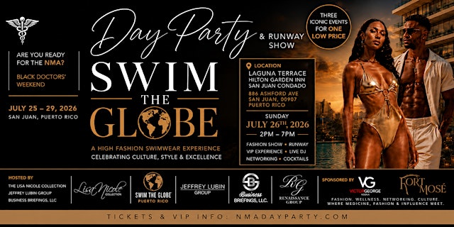 Primaire afbeelding van Swim The Globe Day Party and Luxury Runway Fashion Show
