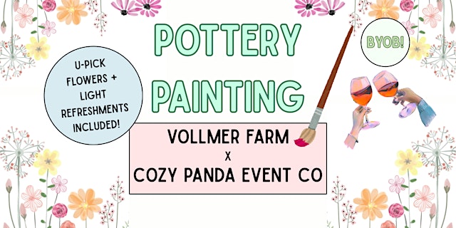 Image principale de Pottery Painting & U-Pick Flowers