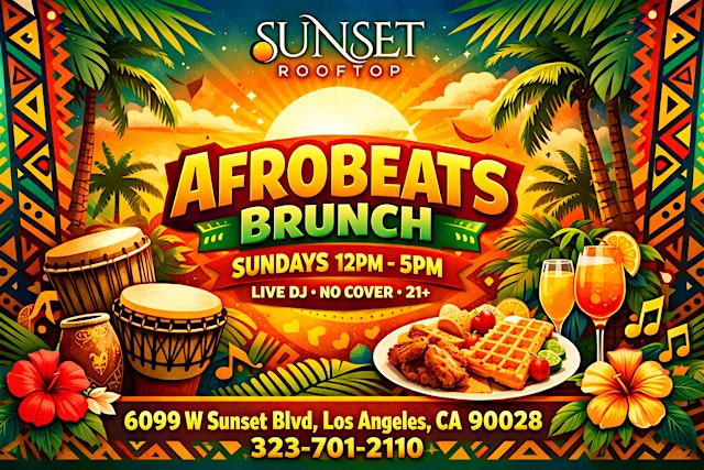 Image principale de afrobeats on sunset