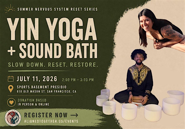 Yin Yoga + Sound Bath | Summer Nervous System Reset Series primary image